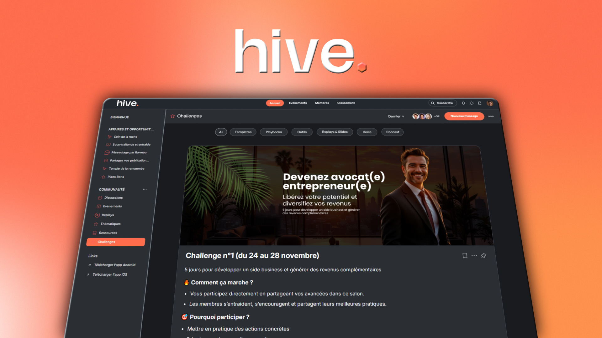 Création d'une vidéo Signature en motion design pour Hive